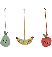 OYOY Clip Toy - 3 pcs - Fruit - Yellow/Red/Green