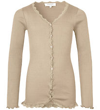Rosemunde Cardigan - RKBeatha - Rib - Silfur Fóður M. Blúnda
