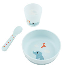 Done by Deer Dinner Set - 3 Parts - Blue