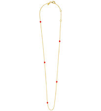 Design Letters Necklace - Little BIG Love - Gold/Red