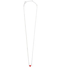 Design Letters Necklace - Little BIG Love - Silver/Red