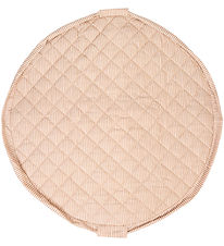 Play&Go Play Mat - Ø120 cm - Soft Organic - Stripes Brown