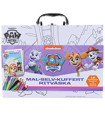 Alvilda Cardboard Suitcase - Paw Petrol Skye - Paint Yourself Ca