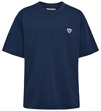 Hummel T-shirt - hmlJR - Dress Blues