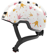 Abus Bicycle Helmet - Skurb Kid - White Crowns
