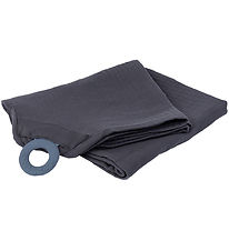 Doomoo ammeteppe m. Bitering - Muslin - 100x85 cm - Grå