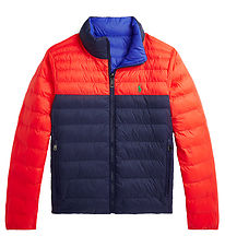 Polo Ralph Lauren Vadderad jacka - Vändbar - Orange/Marinblå/Blå
