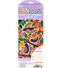Ooly Paint Set - Paint Town Number Canvas Kit - Blue Birds