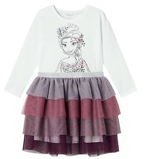 Name It Kjole - NmfOkanna - Disney Frost - Bright White m. Trykk