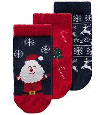 Name It Socks - NbnRichristmas - 3-Pack - Dark Sapphire/Jester