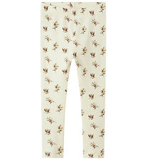 Lil' Atelier Leggings - Rib - NmfGavo - Turteltaube/Olive