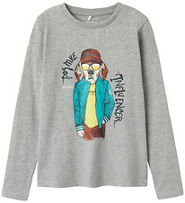 Name It Blouse - NkmSemons - Grey Melange
