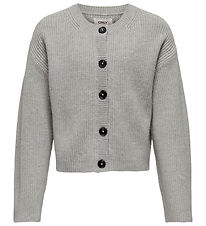 Kids Only Cardigan - Knitted - KogKatia - Light Grey Melange