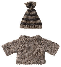 Maileg Sweater/Hat - Knitted - Mouse - Big brother