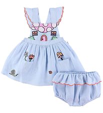 Stella McCartney Kids Spencer w. Bloomers - Light blue w. Embroi