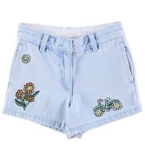 Stella McCartney Kids Denimshorts - Light blue w. Embroideries