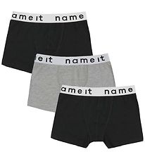 Name It Boxers - NkmBoxer - 3-Pack - Black/Bright White Waist