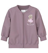 Name It Cardigan - NbfVrillie - Elderberry/CAT Ballerina