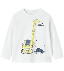 Name It Blouse - NmmVillian - Bright White/Tractor Dino