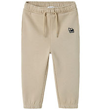 Name It Sweatpants - NmmVallen - Pure Cashmere/Grävmaskin