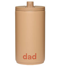 Design Letters Thermo Cup - Travel - 350 mL - Beige w. Dad