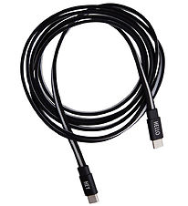 Design Letters Lightning Charging Cable - 2 M - Black/White