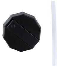 Design Letters Straws/Lid - Black