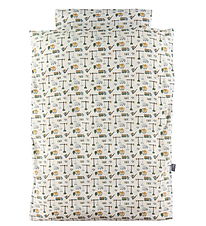 Nørgaard Madsens Bedding - Baby - White w. Work machines