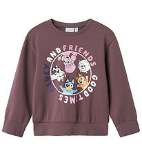 Name It Sweatshirt - NmfNira Bluey - Arctic Dusk w. Print