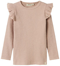 Lil' Atelier Blússa - Rib - NmfRaja - Shadow Grár