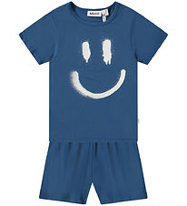 Molo Schlafanzug - T-Shirt/Shorts - Luvis - Best Blue