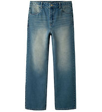 LMTD Jeans - NlmToizza - Medium+ Blue Denim/Dirty wash