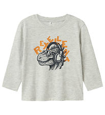 Name It Blouse - NmmTristiano - Light Grey Melange