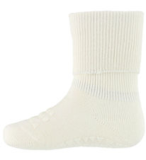GoBayby Strumpor m. Halkskydd - Ull - Snowflake