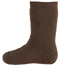 GoBabyGo Socks - Non-Slip - Knitted - Chocolate