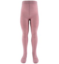 GoBabyGo Strumpbyxor m. Halkskydd - Ull - Rose Blush
