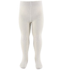 GoBabyGo Tights - Non-Slip - Bamboo - Ivory Glitter