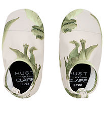 Hust and Claire Badeschuhe - Fabian - UV50+ - Seegras m. Dinosau