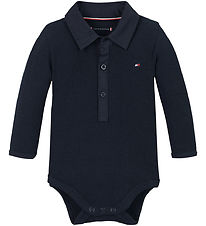 Tommy Hilfiger Polo body L/æ - Rib - Dark Nótt Dökkblátt