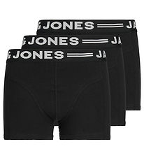 Jack & Jones Boxer nærbuxur - Skynjastokkar - 3 Pakki - Svart