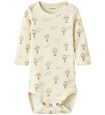 Lil' Atelier Bodysuit L/æ - Rib - NbnGavo - Turtledove/Air BALLO