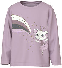 Name It Blouse - NmfValiane - Winsome Orchid/Ballet Mouse