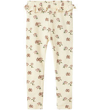Lil' Atelier Leggings - Rib - NmfGavo - Turteltaube/Peony