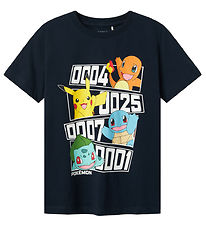 Name It T-shirt - Noos - NkmDazz Pokémon - Dark Sapphire w. Prin