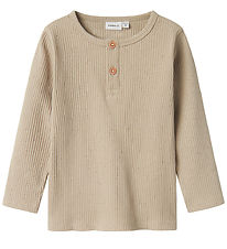 Name It Blússa - Rib - NmmBart - Pure Cashmere