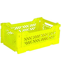 Aykasa Foldable Box - 27x17x11 cm - Mini - Neon Yellow