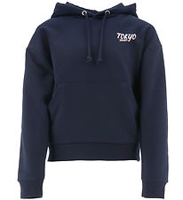 Hound Hoodie - Oversized - Navy w. Print