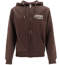 Hound Cardigan - Dark Brown w. Globe