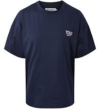 Hound T-shirt - Oversized - Navy w. Print