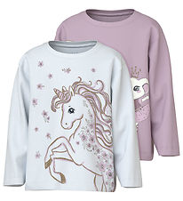 Name It Blouse - NmVakiane - 2-Pack - Winsome Orchid/Bright Whit